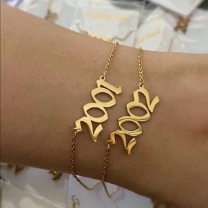 Birth year anklets all year available